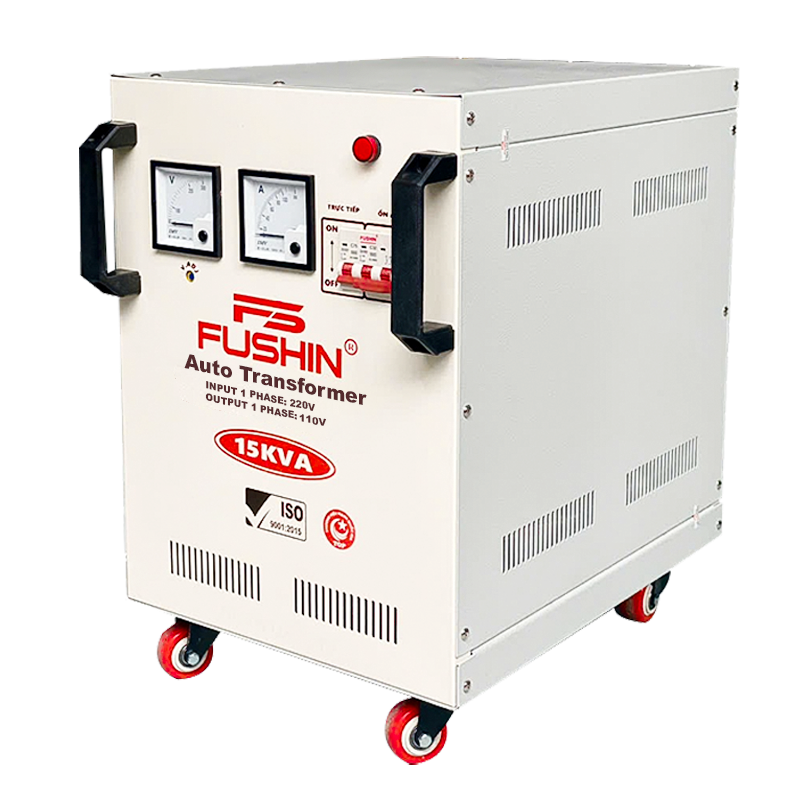 Biến áp đổi nguồn 1pha 220V ra 110V - 15KVA Thông dụng 8111