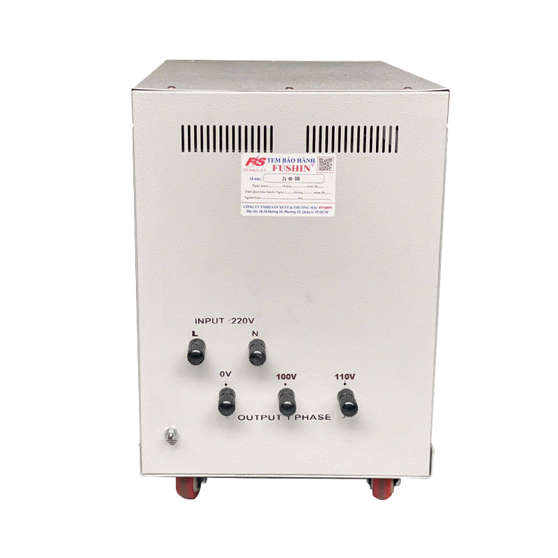Biến áp đổi nguồn 1pha 220V ra 110V - 15KVA Thông dụng 8113