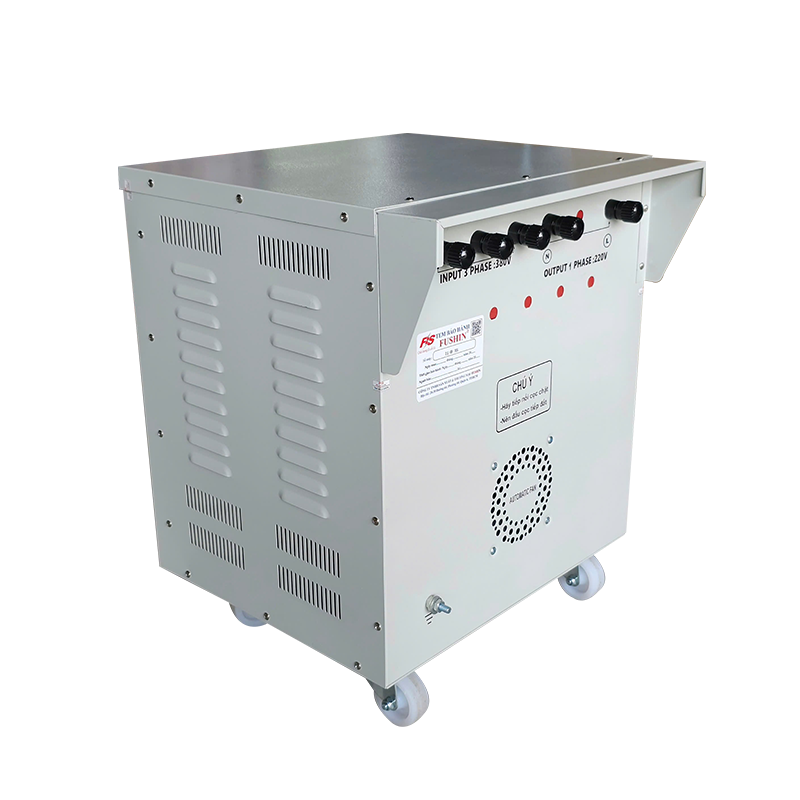 Biến áp 3Pha 380V ra 1Pha 220V - 6KVA Fushin Dây đồng 8119