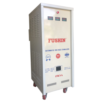 Ổn áp 3 pha 15KVA Fushin dải 260V đến 420V Dây đồng