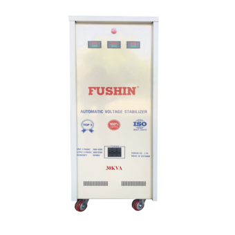 Ổn áp 3 pha 30KVA Fushin dải 260V đến 420V Dây đồng