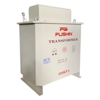 Máy biến áp ngâm dầu 3 pha vào 380V ra 220V - 250KVA Fushin