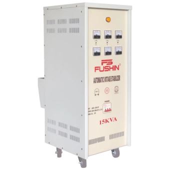 Ổn áp 3 pha 15KVA Fushin dải 260V đến 420V Dây đồng