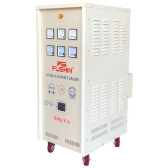 Ổn áp 3 pha 50KVA Fushin dải 260V đến 420V Dây đồng