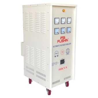 Ổn áp 3 pha 50KVA Fushin dải 260V đến 420V Dây đồng