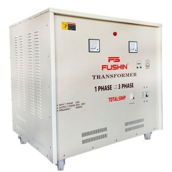 Biến áp 1 Pha 220V ra 3 Pha 380V/220V - 50HP Fushin