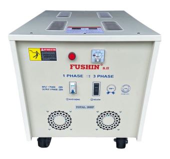 Biến áp 1 Pha 220V ra 3 Pha 220V - 20HP Fushin 