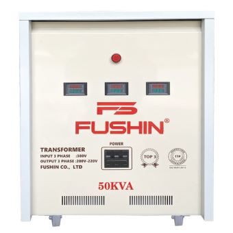 Máy biến áp 3 pha tự ngẫu 380V/220V/200V - 50KVA Fushin