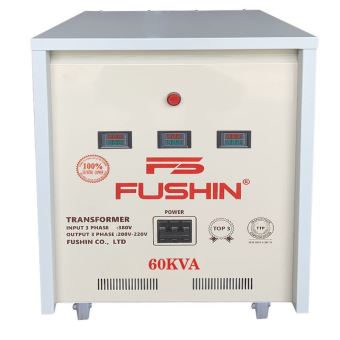 Biến áp 3 pha Tự ngẫu 380V/220V/200V - 60KVA Dây đồng