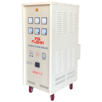 Máy ổn áp 3 pha 60KVA Fushin dải 260V đến 420V Giá rẻ