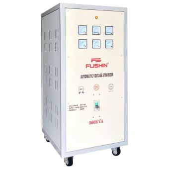 Ổn áp 3 pha 500KVA Fushin dải 260V đến 420V Dây đồng