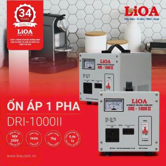 Ổn áp điện 1 pha Lioa DRI 500 II - 500VA dải 90V đến 250V