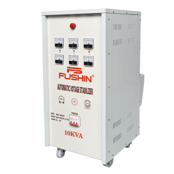 Ổn áp 3 pha 10KVA Fushin dải 260V đến 420V Dây đồng