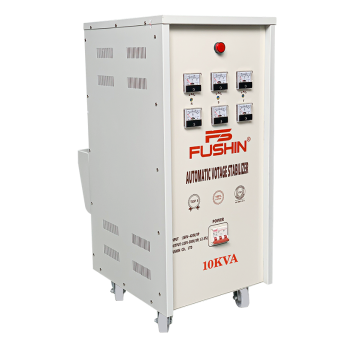 Ổn áp 3 pha 10KVA Fushin dải 260V đến 420V Dây đồng