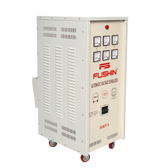 Ổn áp 3 pha 50KVA Fushin dải 260V đến 420V Dây đồng