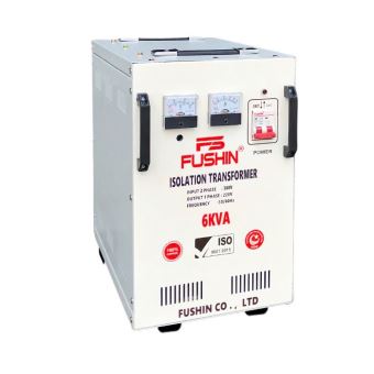 Biến áp cách ly 2Pha 380V ra 1Pha 220V - 6KVA Fushin Dây đồng