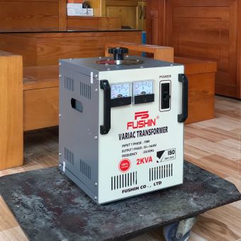 Biến áp vô cấp 1 pha 110V ra 0V~140V - 2KVA Fushin