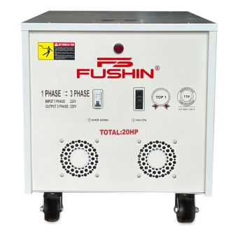 Biến áp 1 Pha 220V ra 3 Pha 220V - 20HP Fushin 