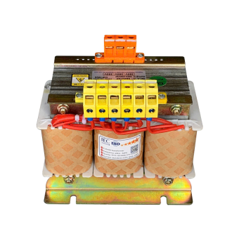 Biến áp Cách ly 3 pha 380V ra 200V/220V - 1KVA Trần