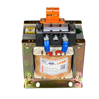 Biến áp 1 pha Cách ly vào 380V ra 12V - 200VA Dây đồng