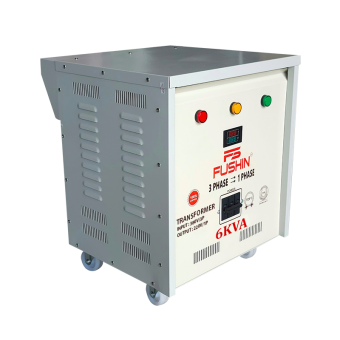 Biến áp 3Pha 380V ra 1Pha 220V - 6KVA Fushin Dây đồng