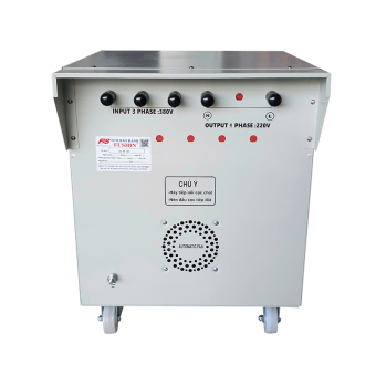 Biến áp 3Pha 380V ra 1Pha 220V - 6KVA Fushin Dây đồng
