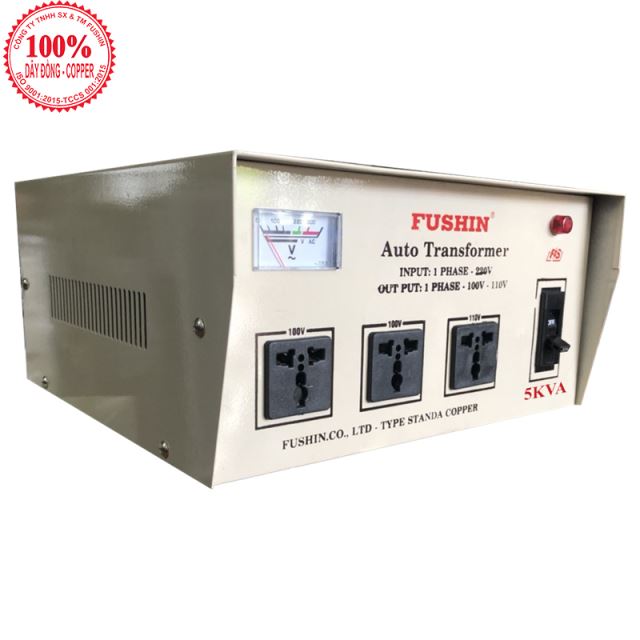 Đổi nguồn 220V ra 110V - 5KVA Dây đồng