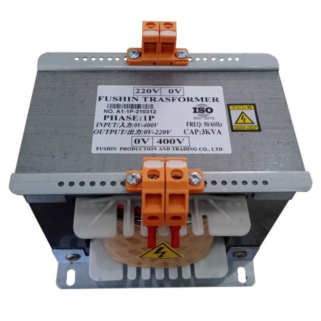 Biến áp 1 Pha 400V ra 220V - 3KVA Fushin