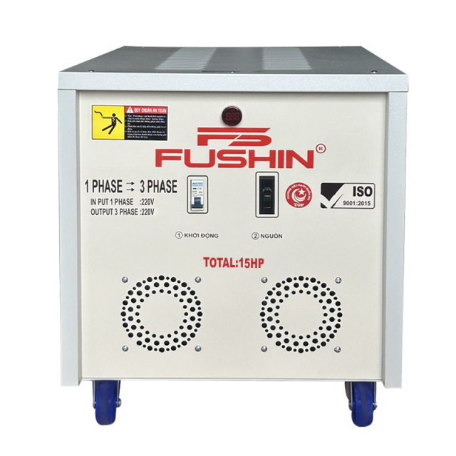 Biến áp 1 Pha ra 3 Pha - 15HP (220V) Fushin