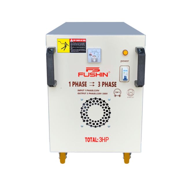 Biến áp 1 Pha ra 3 Pha - 3HP (380V) Fushin