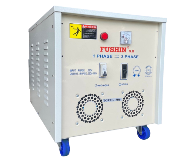 Biến áp 1 Pha ra 3 Pha - 5HP (380V) Fushin