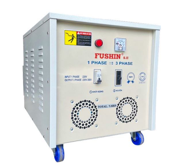 Biến áp 1 Pha ra 3 Pha - 7.5HP (380V) Fushin