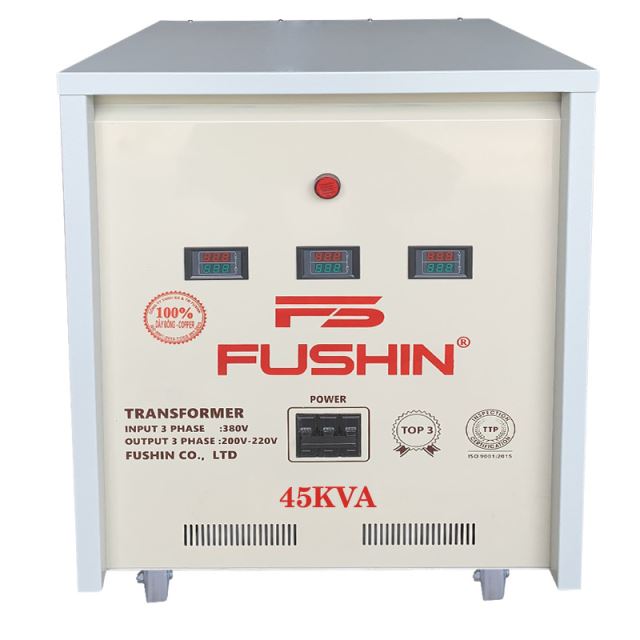 Biến áp 3Pha - 45KVA 380V/220V/200V Dây Đồng