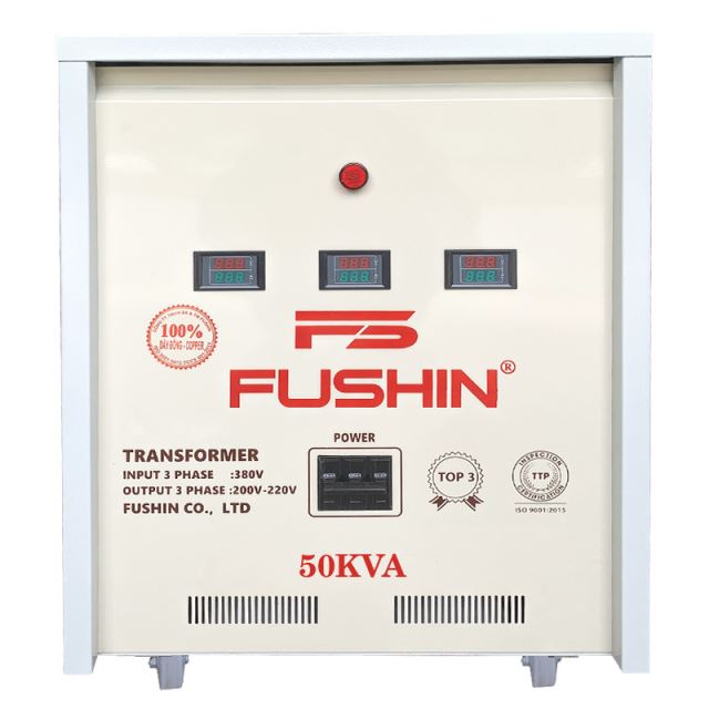 Biến áp 3Pha - 50KVA 380V/220V/200V Dây Đồng