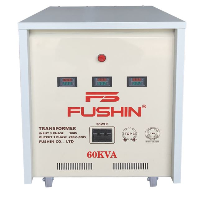 Biến áp 3Pha - 60KVA 380V/220V/200V Thông dụng