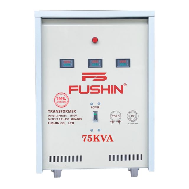 Biến áp 3Pha - 75KVA 380V/220V/200V Dây Đồng