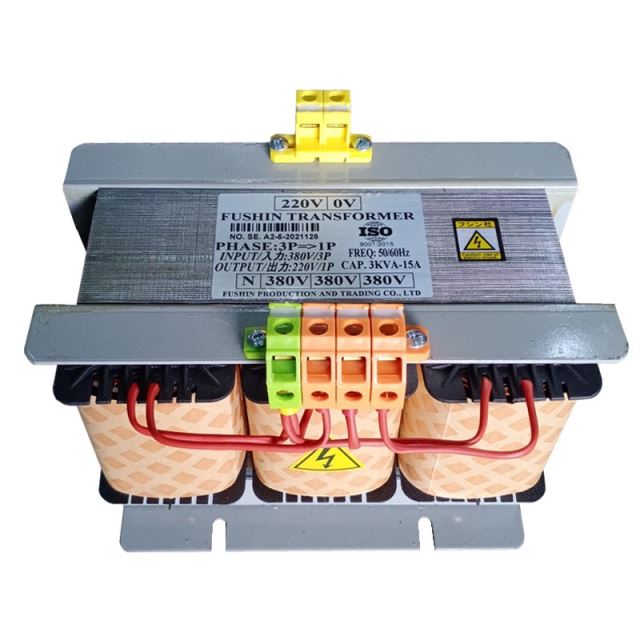 Biến áp 3Pha 380V ra 1Pha 220V - 3KVA Fushin