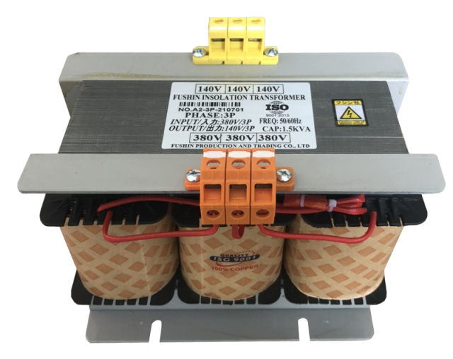 Biến áp 3 Pha 380V ra 140V/3Pha - 1.5KVA Fushin