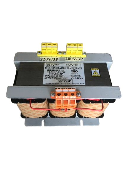 Biến áp 3 Pha 380V ra 200V/220V - 3KVA Fushin