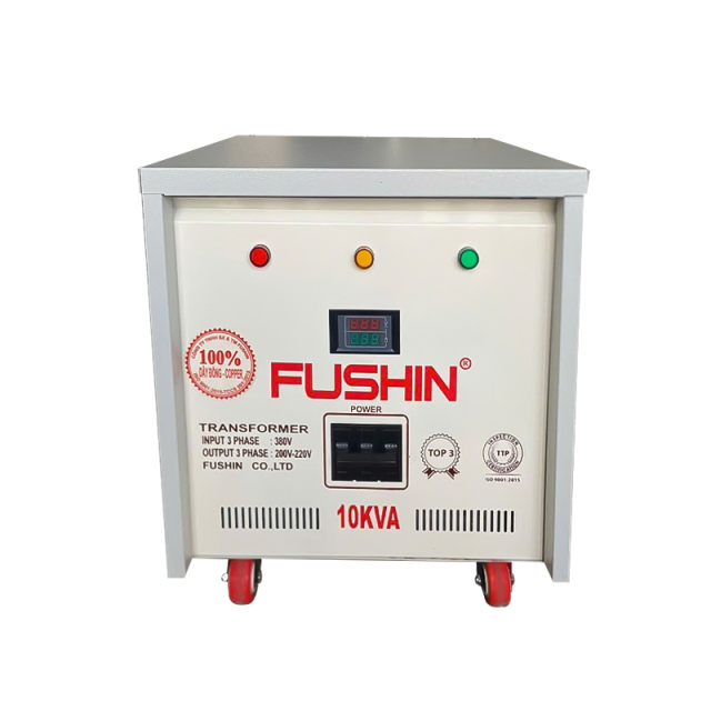 Biến áp 3Pha - 10KVA 380V/220V/200V Dây Đồng