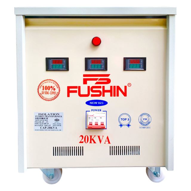 Biến áp 3Pha 380V ra 1Pha 220V - 20KVA Fushin