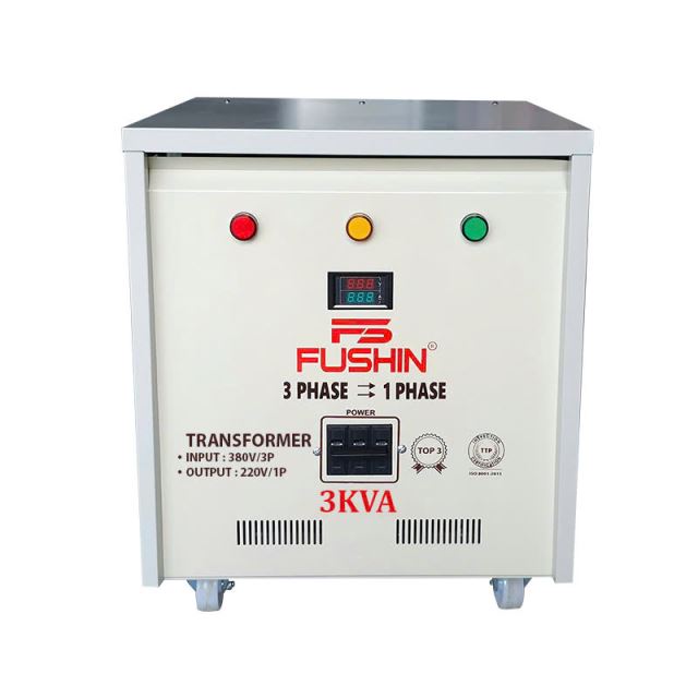 Biến áp 3Pha 380V ra 1Pha 220V - 3KVA Thông dụng