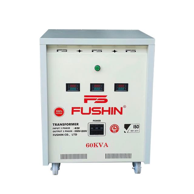 Biến áp 3Pha 415V ra 200V, 220V - 60KVA Dây đồng