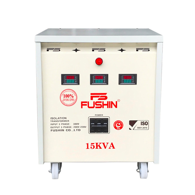 Biến áp 3Pha cách ly - 15KVA 380V/220V - Dây đồng