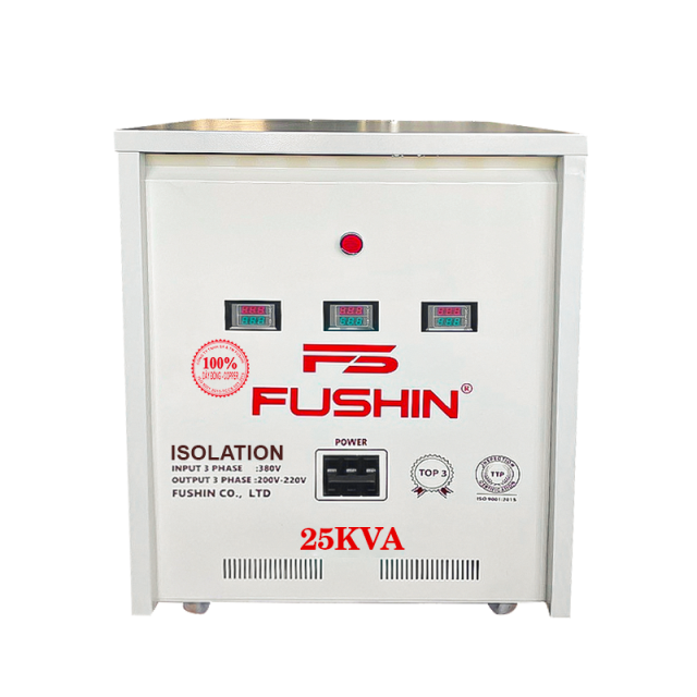 Biến áp 3Pha cách ly - 25KVA 380V/220V - Dây đồng