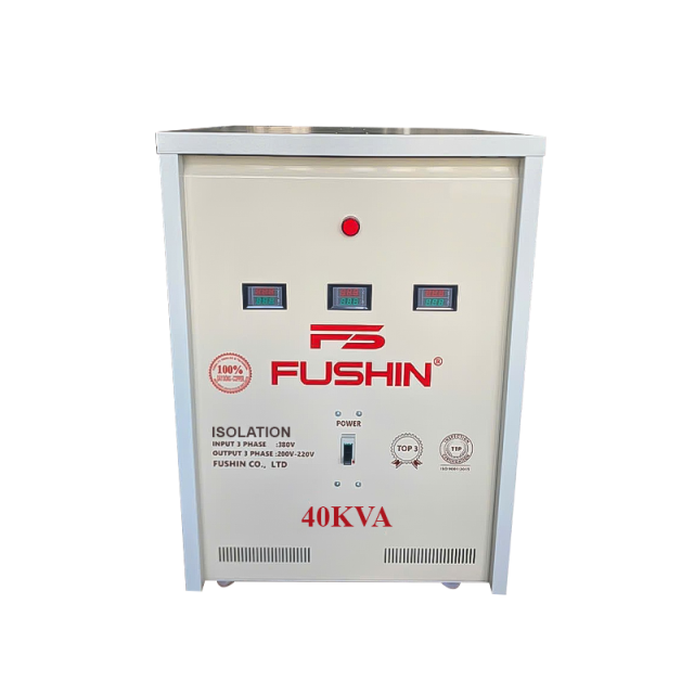 Biến áp 3Pha cách ly - 40KVA 380V/220V/200V Dây đồng