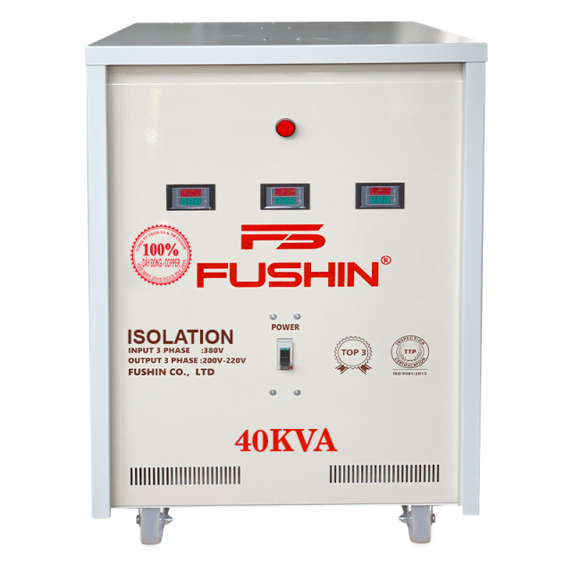 Biến áp 3Pha cách ly - 40KVA 380V/220V - Dây đồng