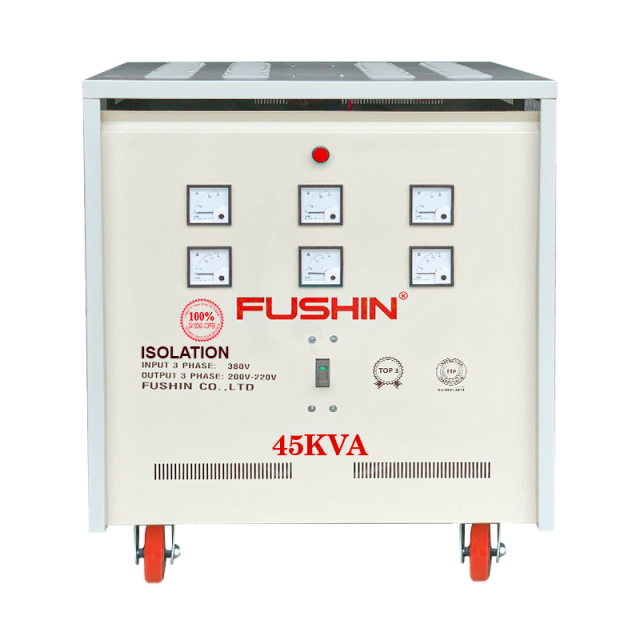 Biến áp 3Pha cách ly - 45KVA 380V/220V - Dây đồng