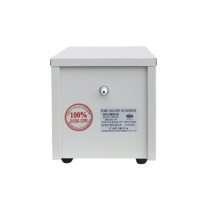 Biến áp Cách ly 1Pha 400V/220V - 3KVA Fushin