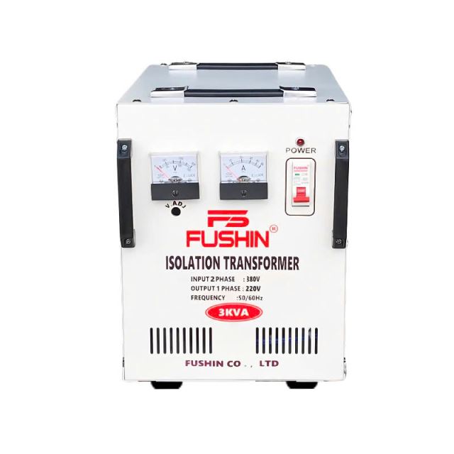 Biến áp cách ly 2Pha 380V ra 1Pha 220V - 3KVA Fushin